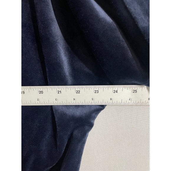 Anthropologie Saturday Sunday Jumpsuit Women L Blue Velvet Lounge Classic - Picture 5 of 9